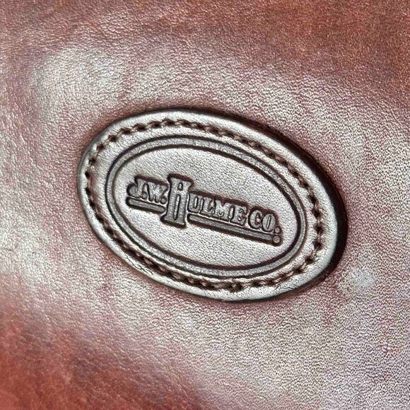 J.W. Hulme Co., Leather duffle bag, Brown, EUC - Picture 6 of 15